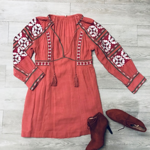 ๐ Free People All My Life Embroidered Dress - Picture 1 of 5